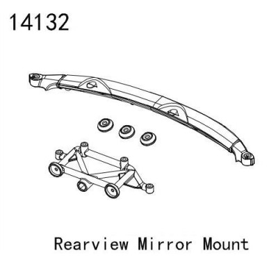 [YK HOBBY] 14132 Rearview Mirror Mount, Magnet Mount (YK4083)