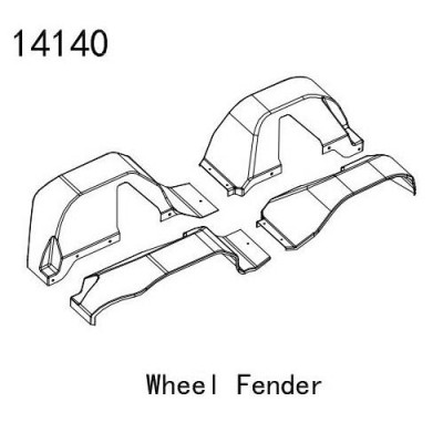 [YK HOBBY] 14140 Wheel Fender (YK4083)