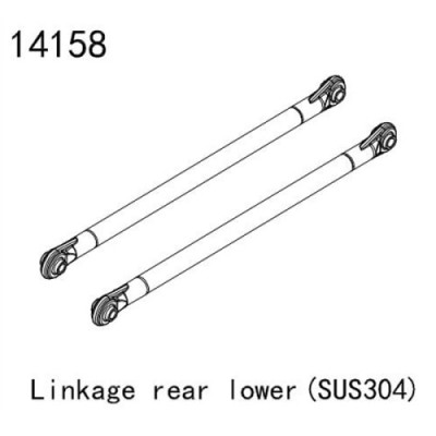 [YK HOBBY] YK14158 Linkage rear lower stainless SUS304 (YK4083)