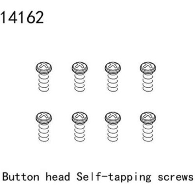 [YK HOBBY] YK14162 button head self-tapping Screws ST2*6 (YK4083)