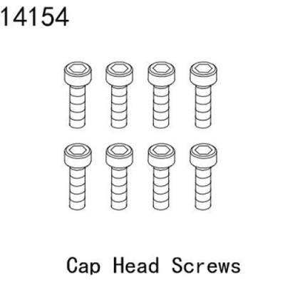 [YK HOBBY] YK14154 cap head Screws M4*12 (YK4083)