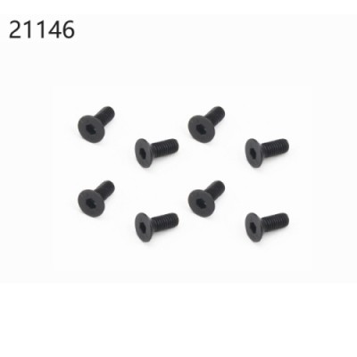 [YK HOBBY] 21146 Flat Head Hex Screw M3*8
