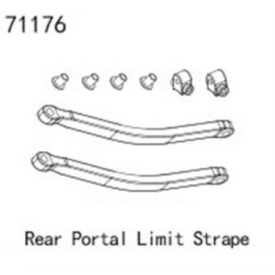 [YK HOBBY] YK71176 Rear Portal Limit Strape