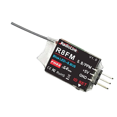[RadioLink] ������ũ R8FM 2.4Ghz 8ä�� SBUS/PPM ��� ����ũ�� ���ű� (T8FB �������)
