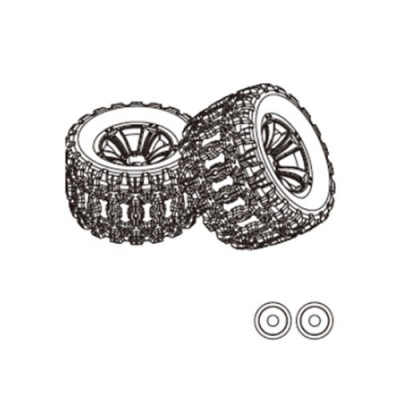 [MJX RC] mjx 10208 Tires (2PCS)