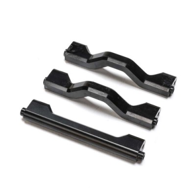 [TEAM LOSI] Aluminum Crossbar, Center Chassis, Black (3): TLR Tuned LMT