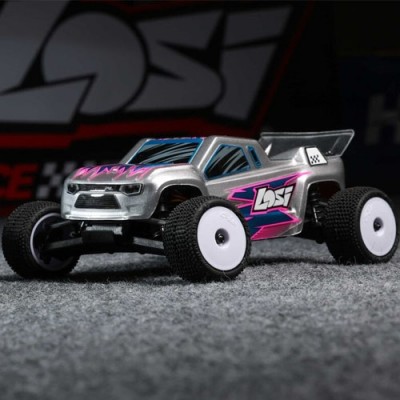 [TEAM LOSI] 1/28 Micro-T 2S 2WD RTR Stadium Truck, Silver ������,���͸�,USB������ ���� Ǯ��Ʈ
