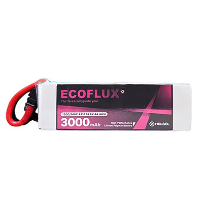 [ECOFLUX] 14.8V 4S 3000mAh 120C ��Ƭ������ ���͸� �����÷��� - XT60