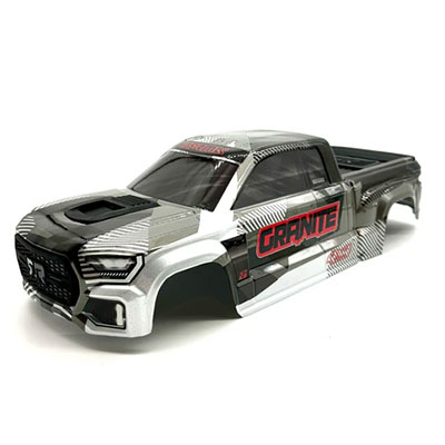 [ARRMA] GRANITE 4x4 223s - Body Shell Gun Metal painted clipless ARA4302V4