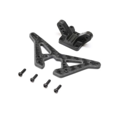 [TLR Racing] Carbon Rear Shock Tower: Mini-B, BL
