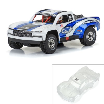 [PROLINE-RACING] 3675-17 1/16 Pre-Cut 2019 Chevy Silverado Trophy Truck Clear Body: GROM