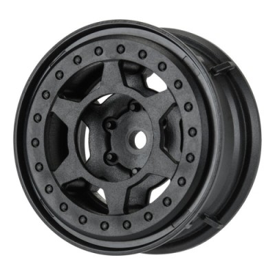 [PROLINE-RACING] 2842-00 1/10 Holcomb F/R 1.55 12mm Crawler Bead-Loc Wheels (2) Black
