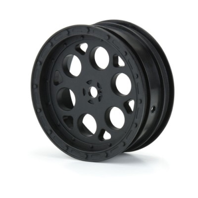 [PROLINE-RACING] 2782-03 1/10 Showtime Front 2.2 12mm Sprint Car Wheels (2) Black