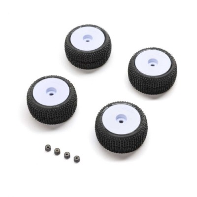 [PROLINE-RACING] Blockade Tire, Pro-Line OE, Wheel, White, Mounted: Micro-T