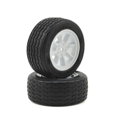 [PROTOFORM] 10140-17 Vintage Racing Pre-Mounted Front Tire (2) (26mm) (White)