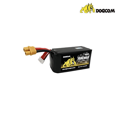 [DOGCOM Ultra] 6�� 22.2V 1480mAh 150C ��Ƭ ������ ���͸� - XT60
