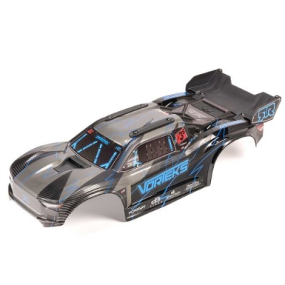 [ARRMA] ARA-2579 1/10 Painted Decaled Trimmed Body Set with Hidden Body Mount, Blue/Black: VORTEKS 2WD