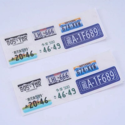 [ROC HOBBY] FCX10 TOYOTA LC80 LOGO AND LICENSE PLATE