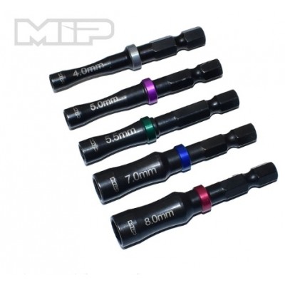 [MIP] 9615 - 4.0mm, 5.0mm, 5.5mm, 7.0mm & 8.0mm Nut Driver Speed Tip Bundle