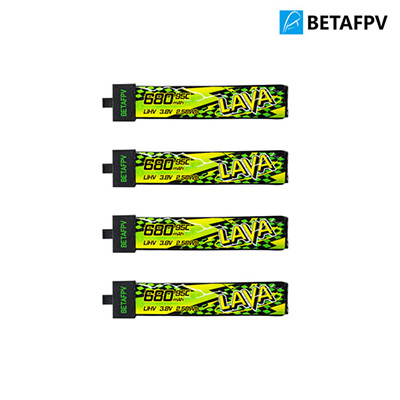 [BETAFPV] LAVA 1�� 3.8V 680mAh 95C LiHV ��Ƭ������ ���͸� (4��)