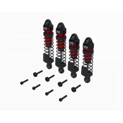 [ARRMA] ARA-2670 Shock Set, Front/Rear Assembled, TBC cSt Oil, Red (4Pcs): MINI