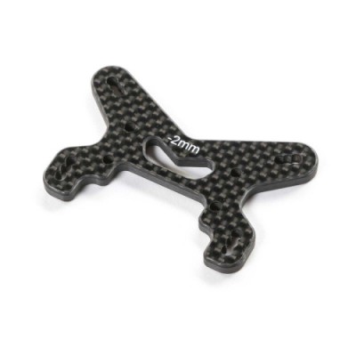 [TLR Racing] TLR-1306 Carbon Front Shock Tower, -2mm: 22X-4 2.0