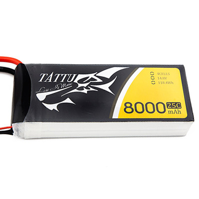 [TATTU] 14.8V 8000mAh 25C ��Ƭ������ ���͸� (XT60Ŀ����)