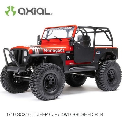 [Axial] 1/10 SCX10 III ���� CJ-7 V2 4WD �귯�õ� RTR, Red