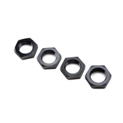 [TEAM LOSI] LOS-3677 Wheel Nut, Black (4): ALL 5IVE